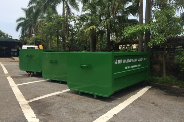 Thùng chở rác contenner dùng cho xe  hooklift